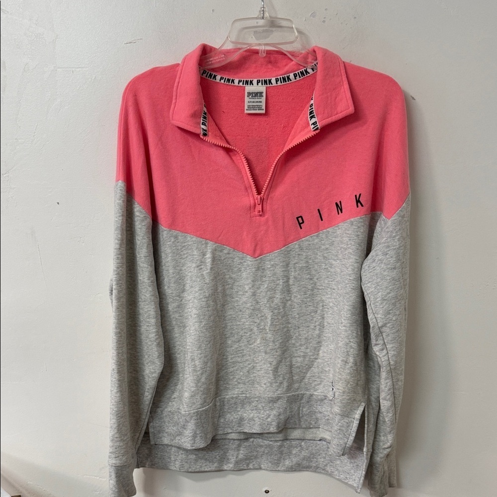 PINK Victoria's Secret Pink and Gray Sweatshirt 2017